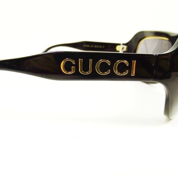 GUCCI GG 1108S 001 56-20-125 M Black Frame Grey Lens Aviator Sunglasses main image 4